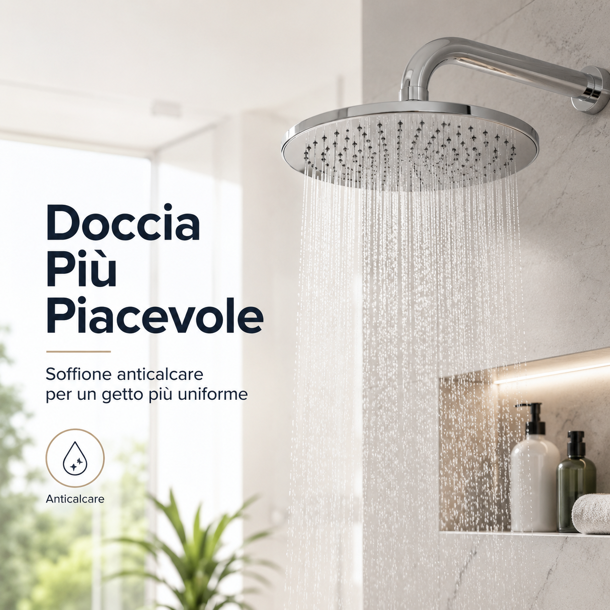 Soffione Doccia Anticalcare